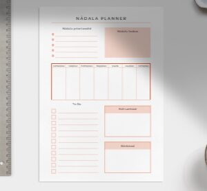 Planner esikaan